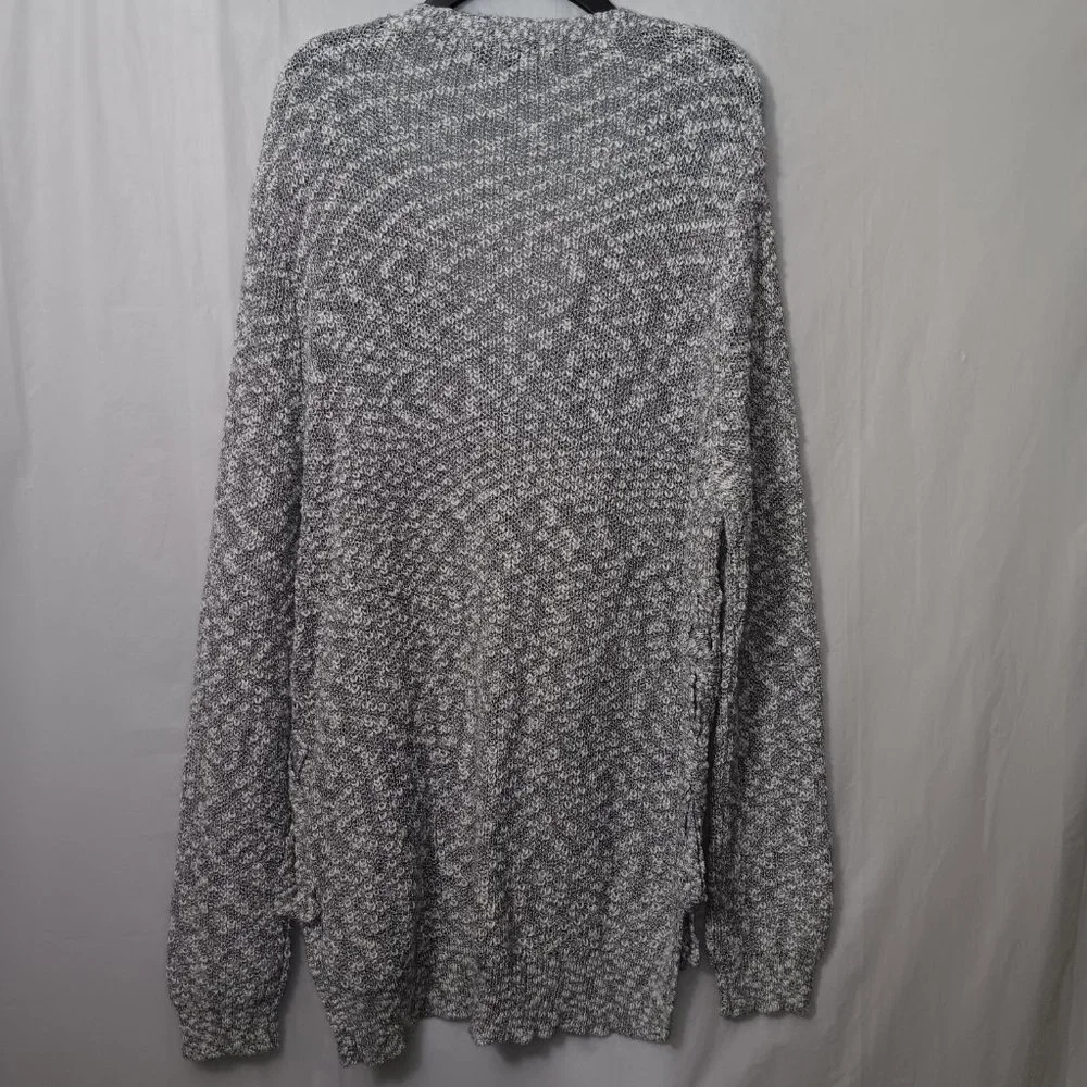 ANTHROPOLOGIE JOHN + JENN COTTON BLEND V NECK PULLOVER KNIT SWEATER